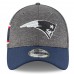 Men's New England Patriots New Era Heather Gray/Navy 2018 NFL Sideline Home Graphite 39THIRTY Flex Hat 3058316